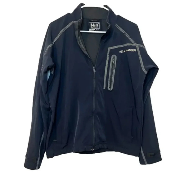 HELLY HANSEN MENS BOMBER JACKET NAVY BLUE POLYAMIDE Medium - Picture 1 of 6